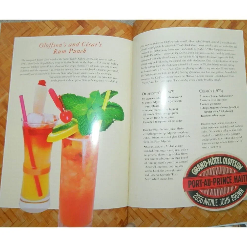 Beachbum Berry's Potions of the‎ Caribbean Book by Jeff Berry Vintage Hardcover